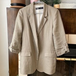 Zara Linen Blazer